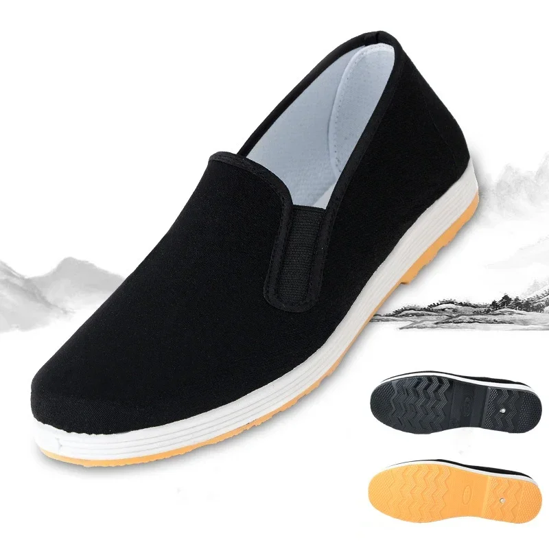 Chinese Traditional Kung Fu Shoes Wing Chun Tai-Chi Wushu Martial Arts Casual Shoes Old Beijing Cloth Taekwondo for Men