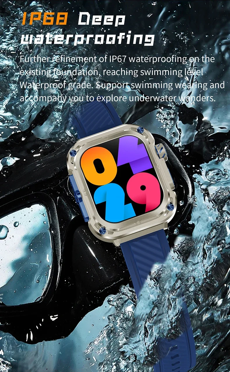 Smartwatch med bluetooth-samtal och träningsspårare för sport_voghion.com