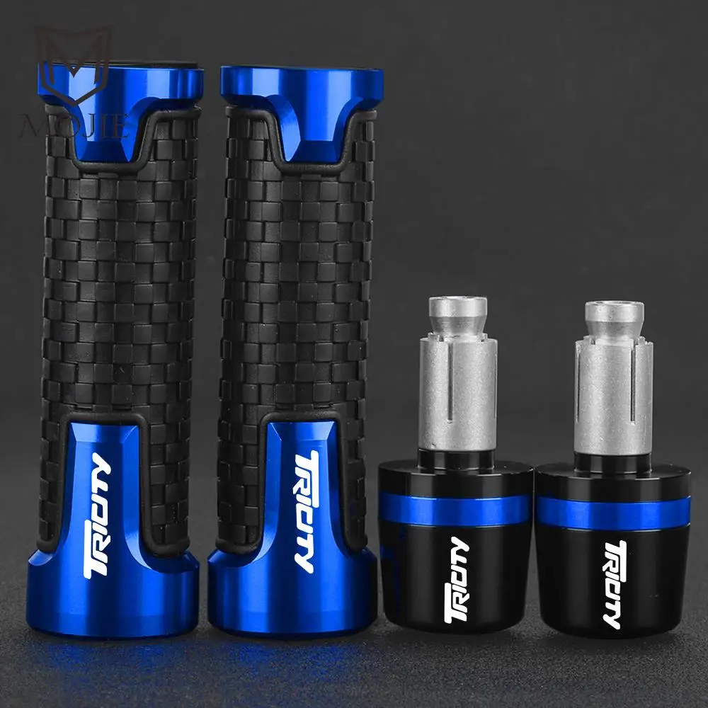 

For Yamaha Tricity 125 155 300 2018 2019 2020 2021 2022 2023 CNC Handlebar Grips Cap Weight PartsAnti Vibration Silder Plug Ends