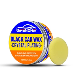 Luxury Black Car Wax Kit - Ultra Glossy, Waterproof & Hydrophobic Finish for Superior Shine & Protection (1pc)