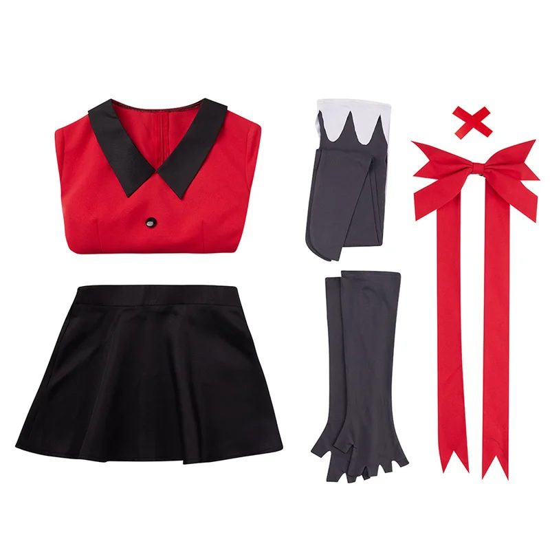 Disfraz de Vaggie para cosplay, disfraz elegante para Halloween, carnaval, disfraces de Navidad, traje rojo, cosplay de anime