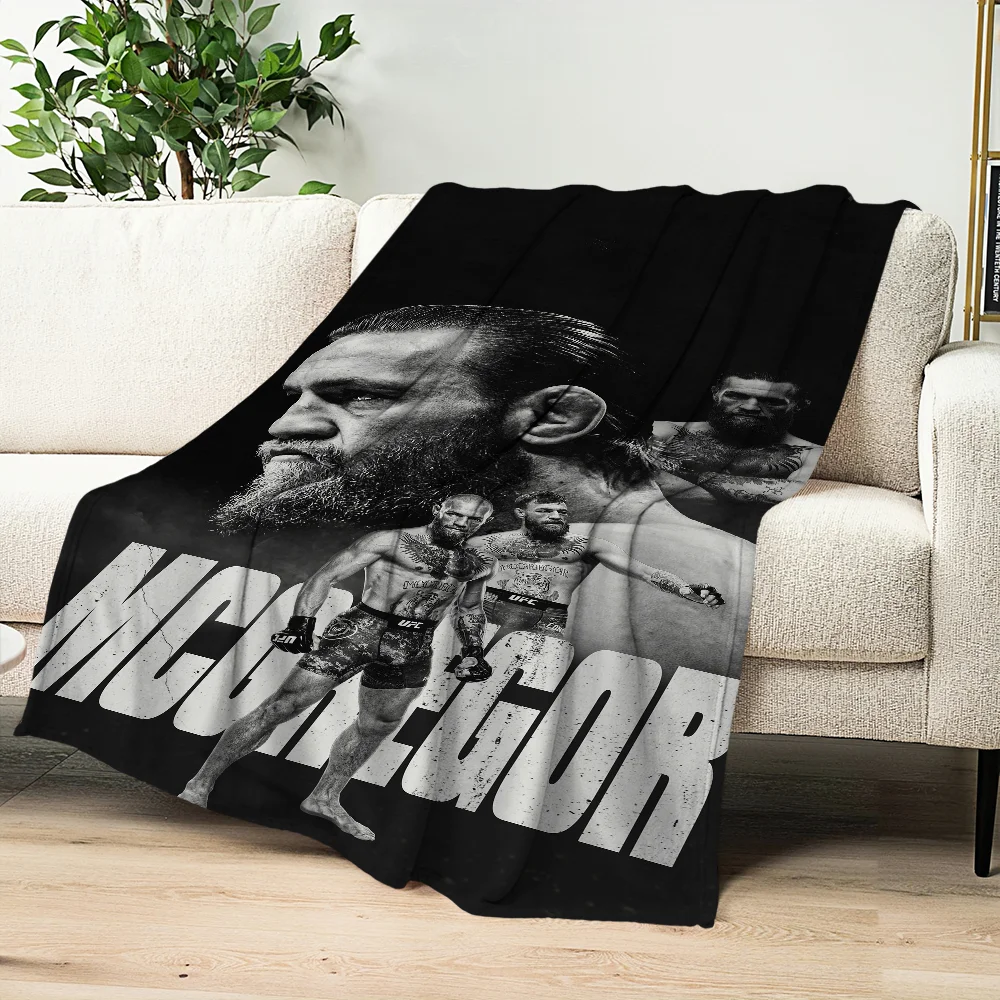 comfort warm soft Champion plush blanket suitable for sofa living room Boxer Mcgregor office bedroom C-Conor U-UFC travel gift 5
