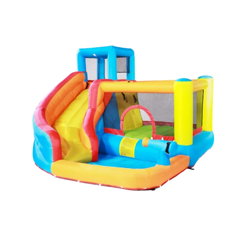 

Kids House Inflatable Bouncer Toys Slide Castle Outdoor Indoor Jumping Trampoline Bed With Durable Oxford Cloth Air Blower