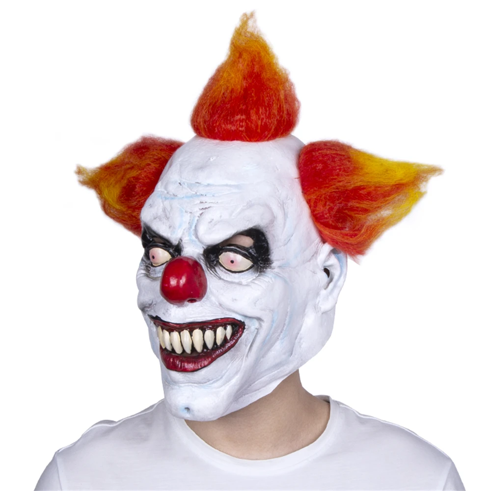Evil Clown Halloween | Joker Clown Mask Creepy | Clown Man Masks | Props - Masks & Eyewear - Aliexpress