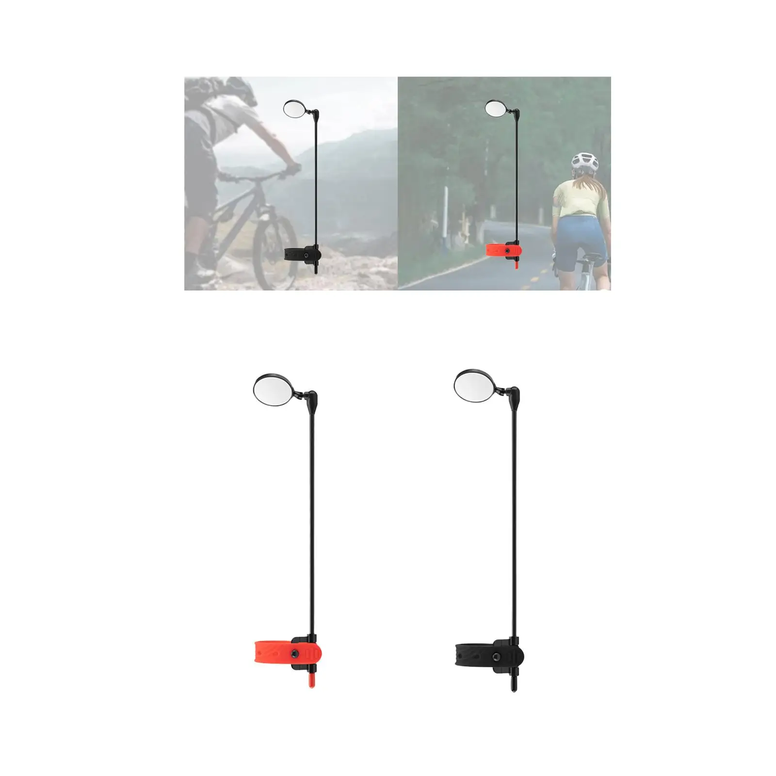 자전거 헬멧 거울 사이클링 액세서리 회전식 후면 헬멧 거울