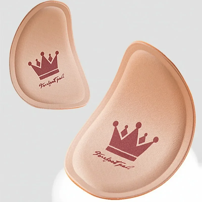 Soft Elastic Forefoot Pad High Heels Leather Shoe Sweat Absorbing Insert Anti Slip Half Insoles Strong Shock Absorption Shoe Pad