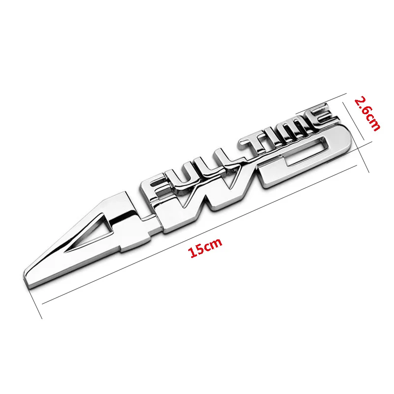 Car Sticker 4WD Full time 3D Metal Emblem Badge For Hummer H1 H2 GMT H2H H2 SUT H3 H3T HEV