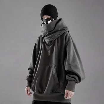 Embroidery Ninja Turtleneck Hoodie 1