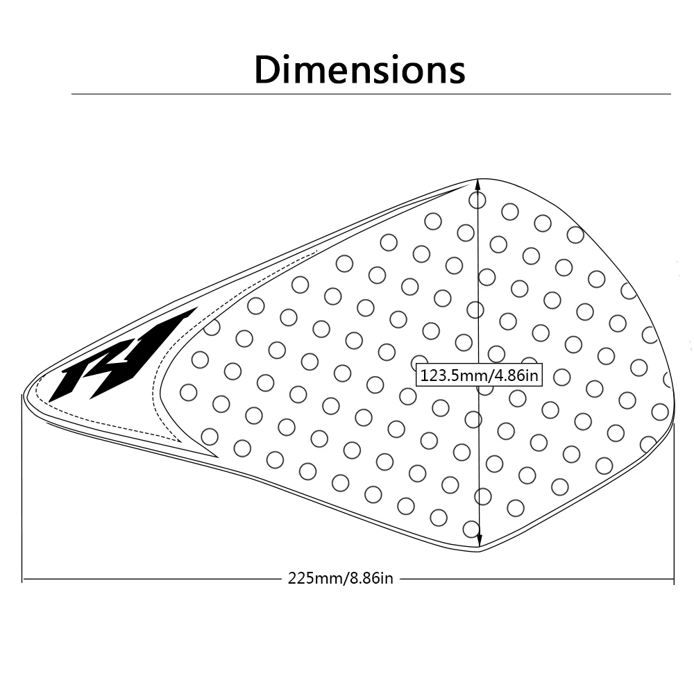 Motorcycle Sticker black Tank sticker Gas Fuel Oil Tank Pad Protector Decal FOR YAMAHA YZF-R1 YZF-R6 MT-03 MT-07 FZ8 FZ1 FZ6
