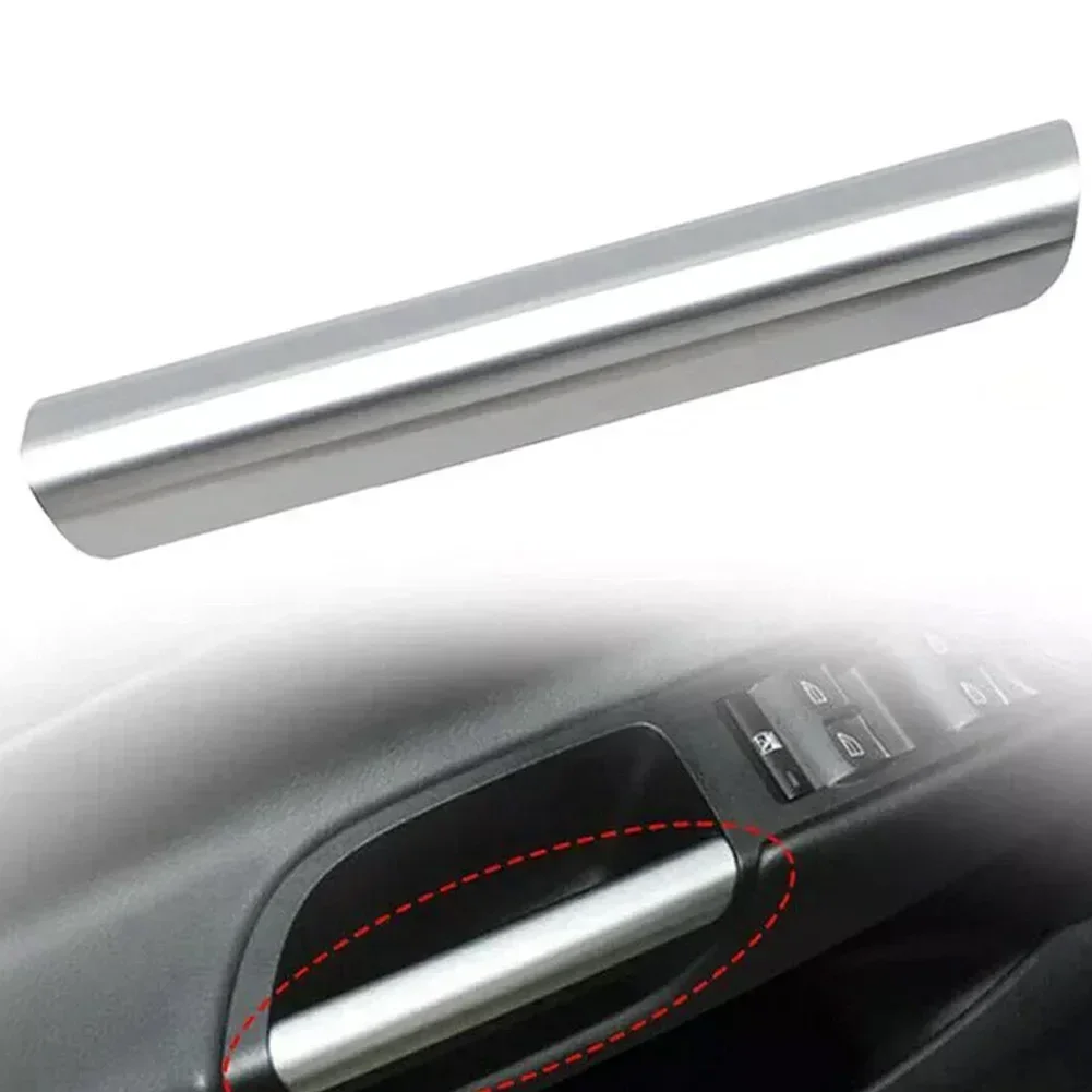 Left Driver Side Interior Door Pull Handle Trim - Silver, Compatible With Ford Escape 2013-2019