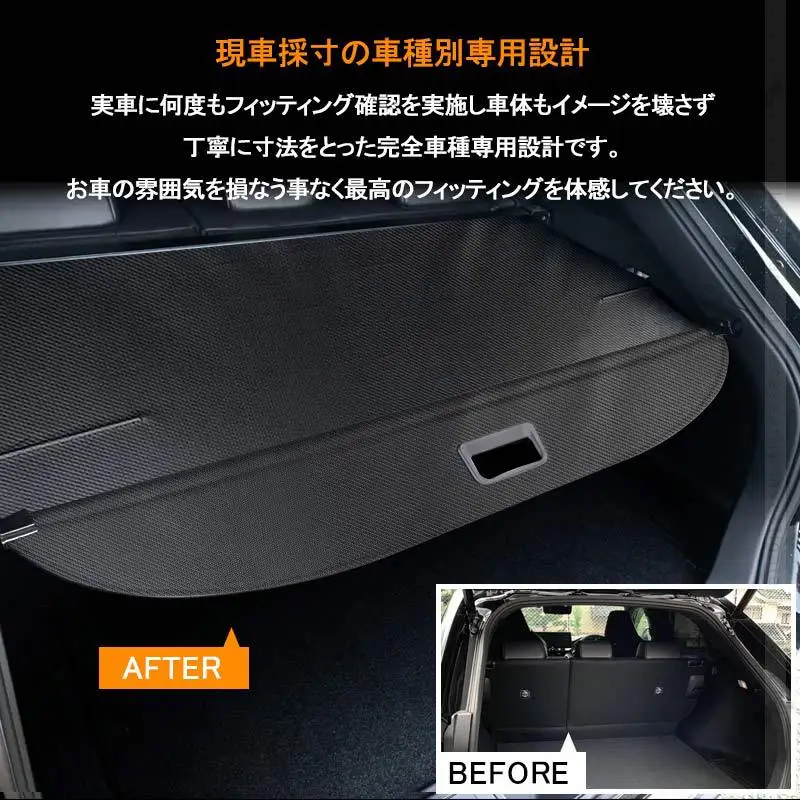 

For Toyota Harrier 80 Series Accessories Venza Trunk Cover Curtain Retractable Luggage Compartment Organizer Rear Racks
