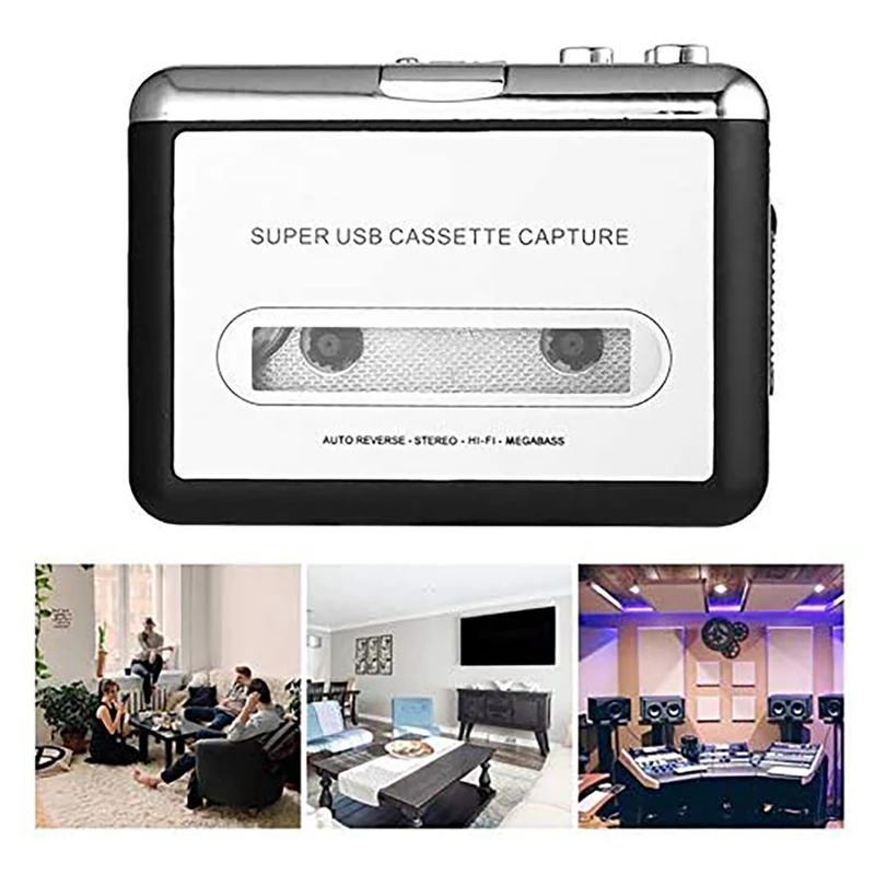 휴대용 카세트 플레이어, USB 2.0 테이프, 오디오 녹음기 워크맨 MP3 변환기, USB 어댑터