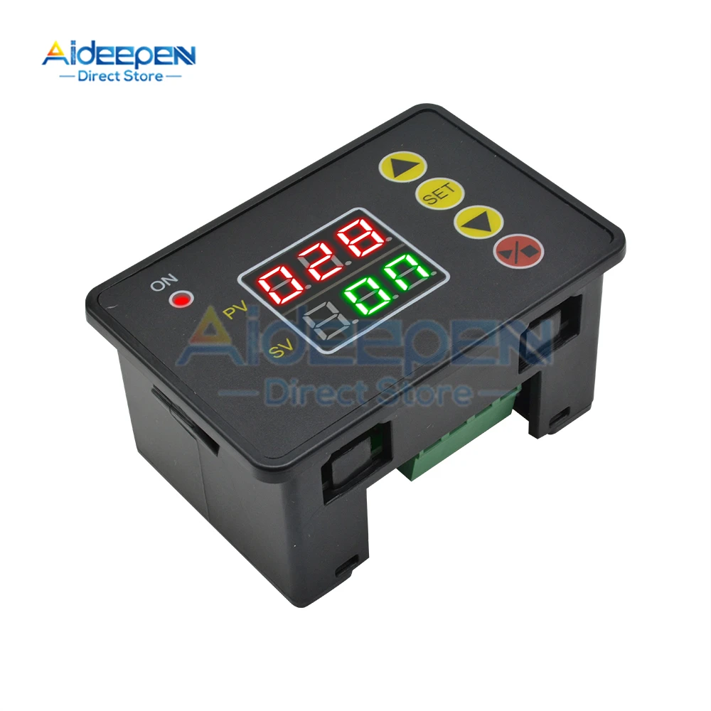 T2310 DC 12V 24V AC 110V 220V Programmable Digital Time Delay Switch Relay Open Timer Control Module On/Off Switch With Buzzer 3