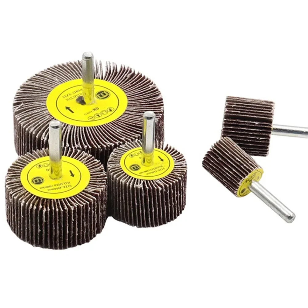 

1pc Grinding Wheel 80 Grit Louver Wheel Grinding Head With Handle Metal Grinding Wheel Sandpaper Ring Abrasive Polishing Tools
