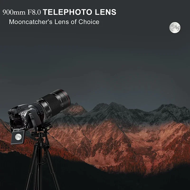 900mm F8.0 Telephoto Mirror Lens for Canon Sony Nikon D600 D600 D500 D810 D3200