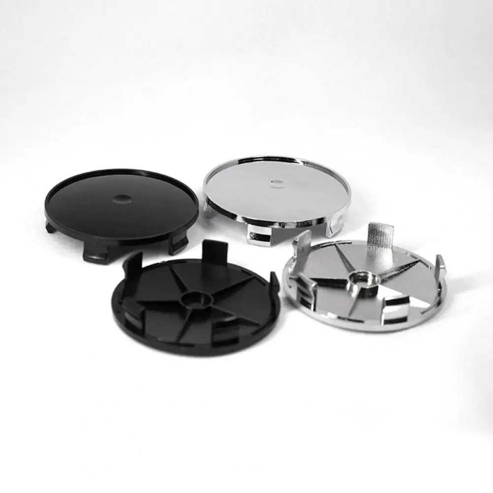 자동차 휠 허브캡 크롬 도금 자동차 커버, 방진 세련된 맞춤형 로고, 쉬운 설치, 68mm, 4 개