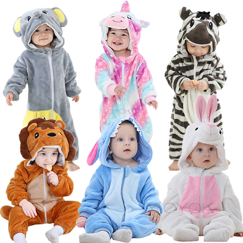Baby Carnavalskleding Dieren Onesie Pyjama Voor Kinderen Flanel