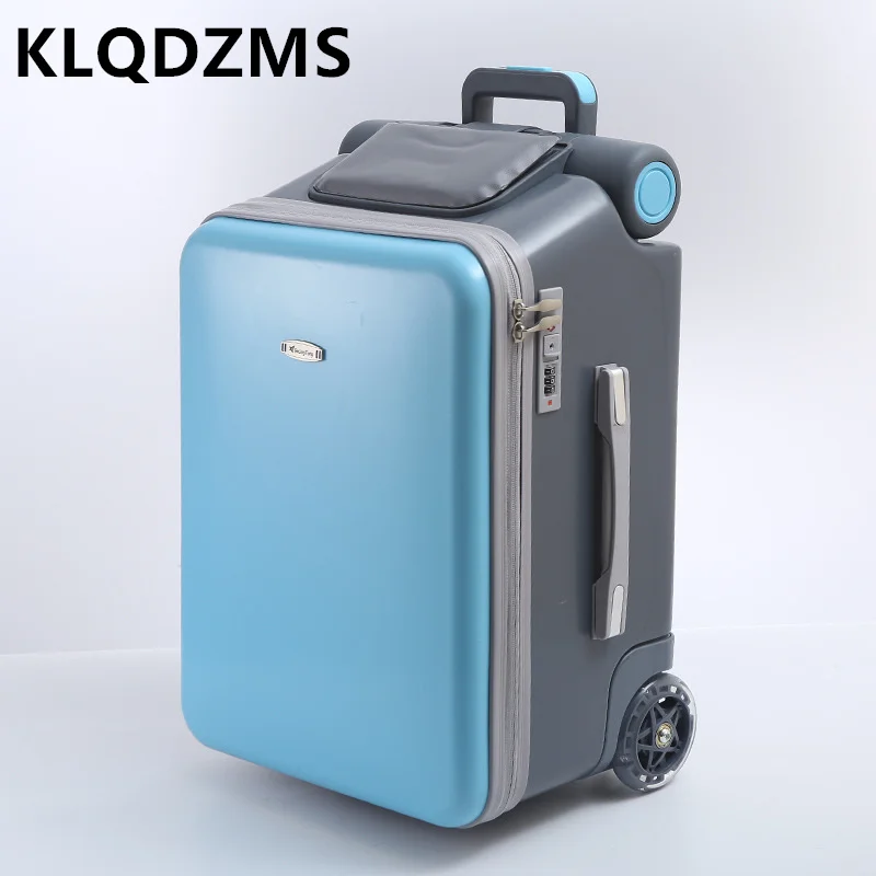

KLQDZMS 20 Inch The New Luggage Children's Universal Wheel Trolley Case Walking Child God Small Boarding Box Rolling Suitcase