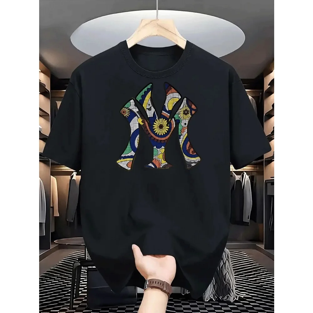 Men's Casual Crew Neck Graphic T-Shirts - Summer Essentials with Fashionable Prints