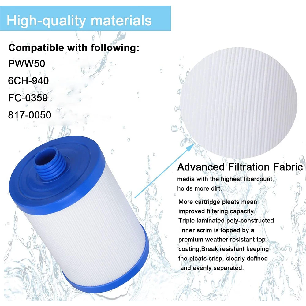 Hot Tub Spa Filter Replacement Hot Tub Spa Filter For PWW50 6CH-940