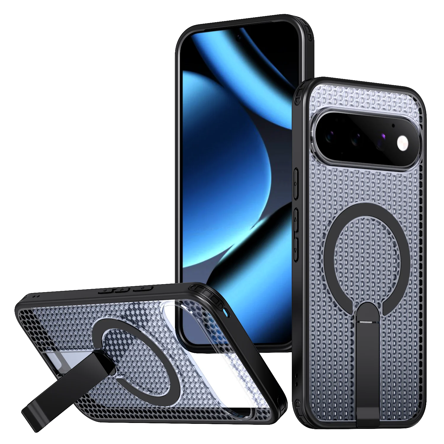 Magnetic Cooling Heat Dissipation Case with Shockproof Bracket and Slim Design