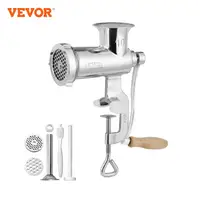 VEVOR Manual Meat Grinder 304 Stainless Steel Hand Meat Grinder with Steel Table Clamp Meat Mincer Sausage Maker 1
