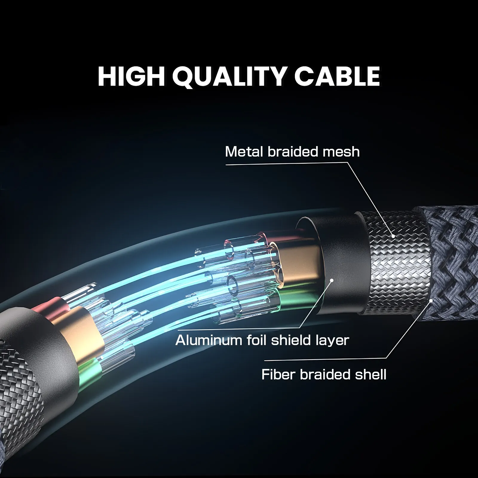 4K DisplayPort to HDMI Cable - High-Resolution Video & Audio Adapter for PC, HDTV, Projector - Available in 3ft, 6ft, 10ft Lengths
