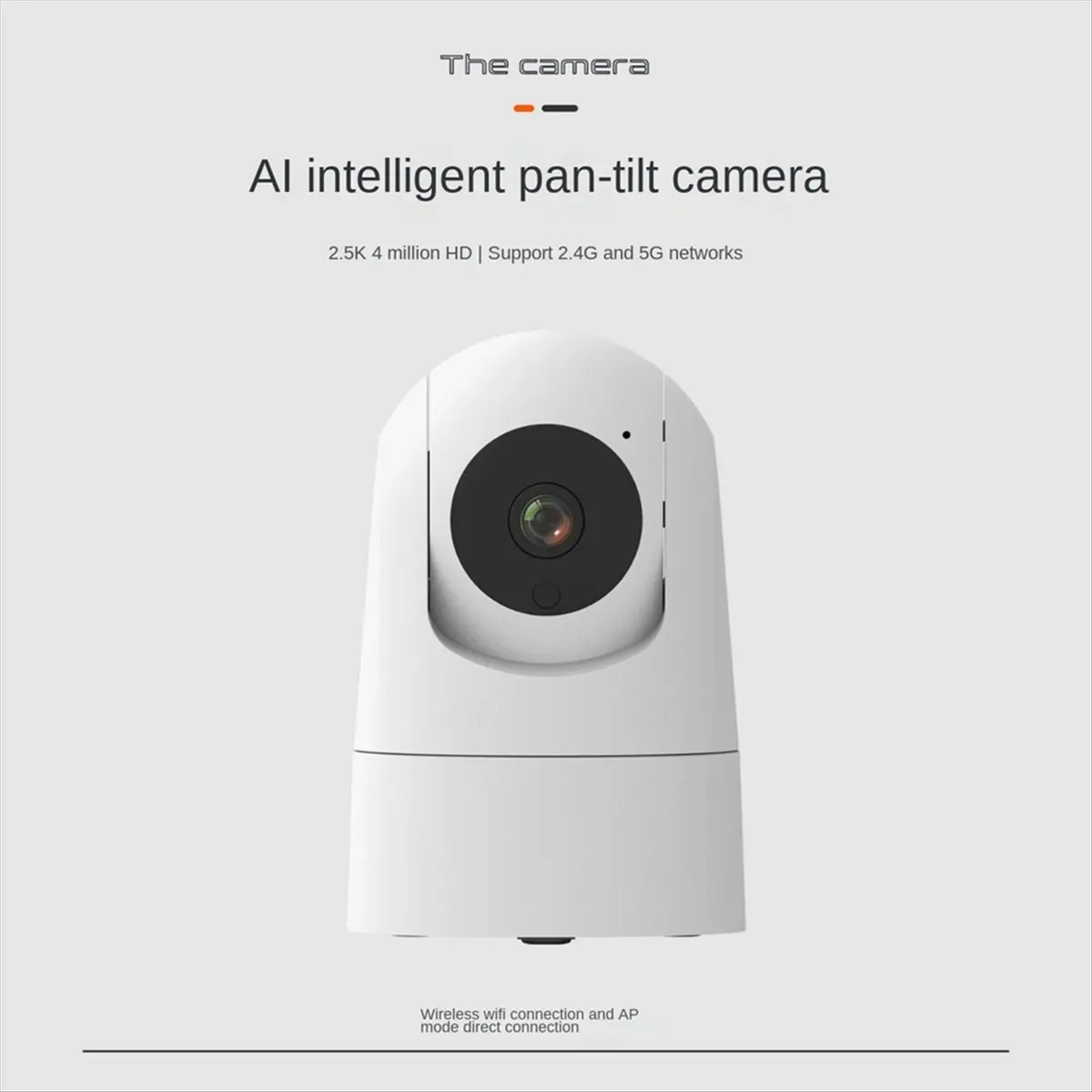 كاميرا BaoBao- WiFi كاميرا مراقبة فيديو 5G كاميرا مراقبة داخلية صغيرة باللون الأبيض بقابس أمريكي