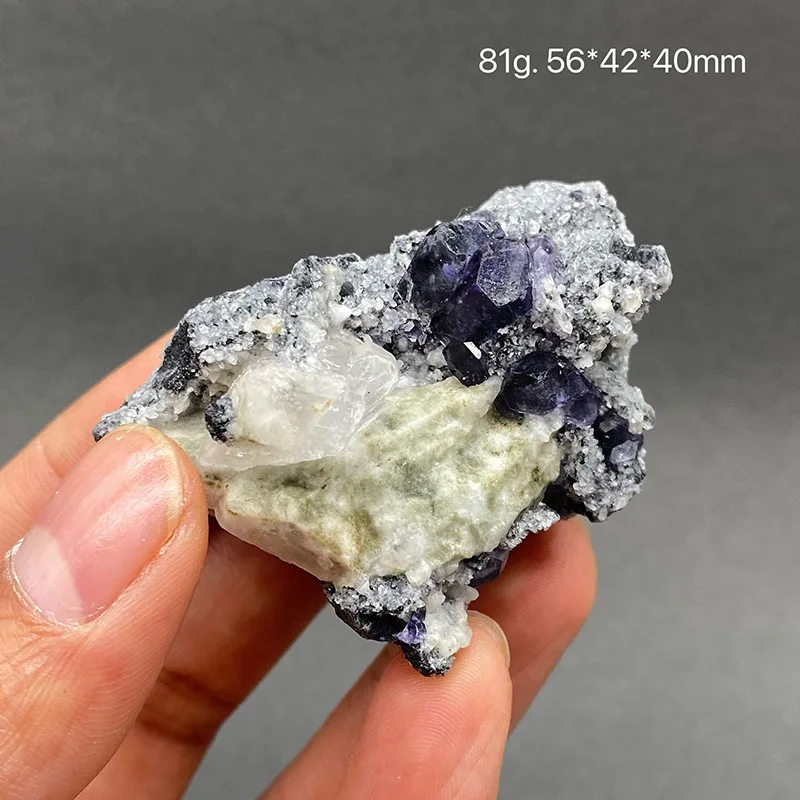 100% natural tanzanite blue fluorite raw mineral specimen healing crystal