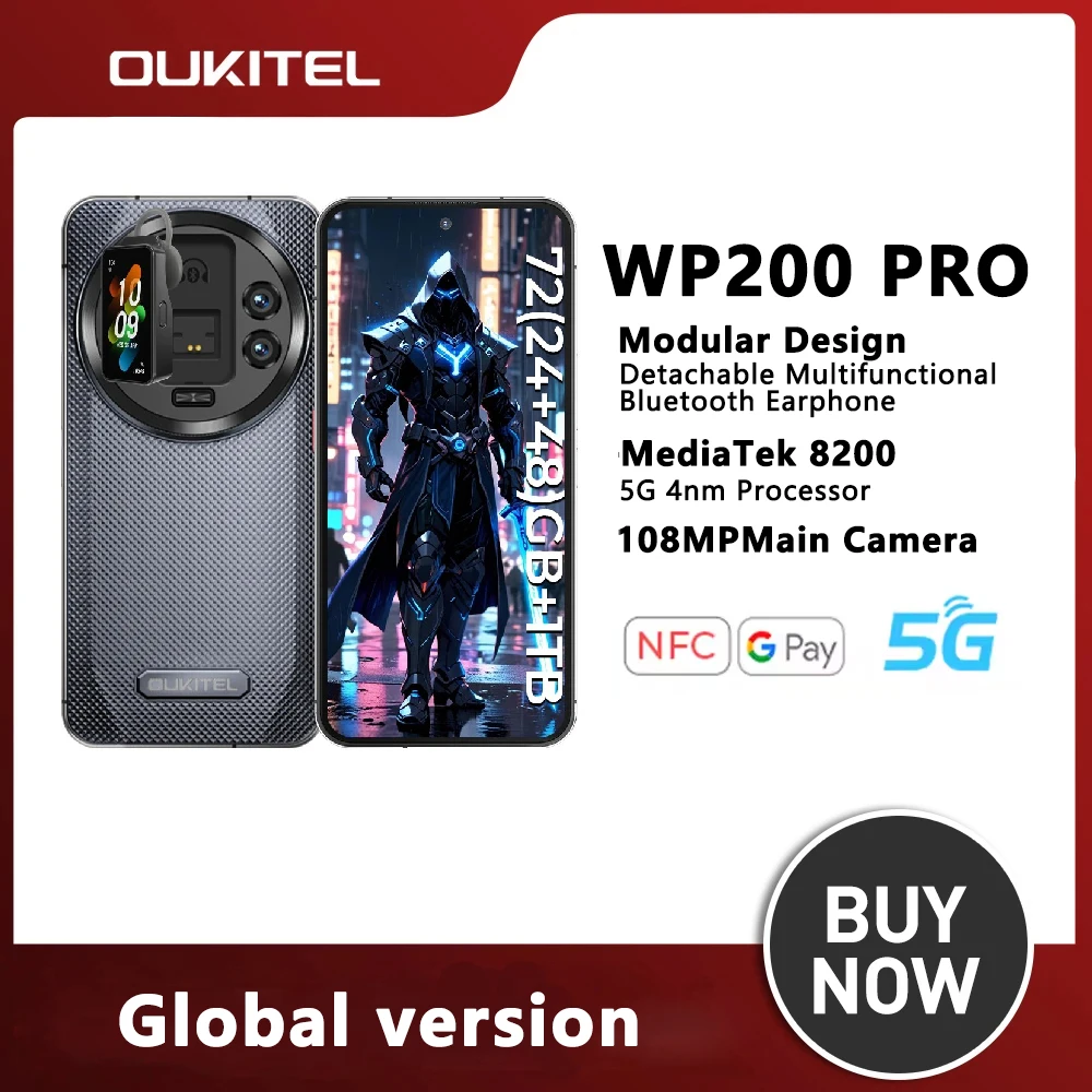OUKITEL WP200 Pro 5G スマートフォン Amazon | OUKITEL WP200 Pro 5G SIMフリー スマホ 本体 72GB RAM