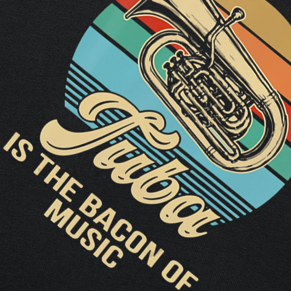 Funny Tuba Music Unisex Cotton Streetwear T-Shirt - Humor Loose Fit Short Sleeve
