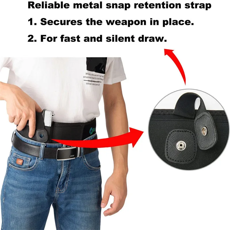 Tactical Belly Gun Holster Concealed Carry Waist Band Pistol Holder with Magazine Bag Invisible Waistband Holster pistol holster,gun holster