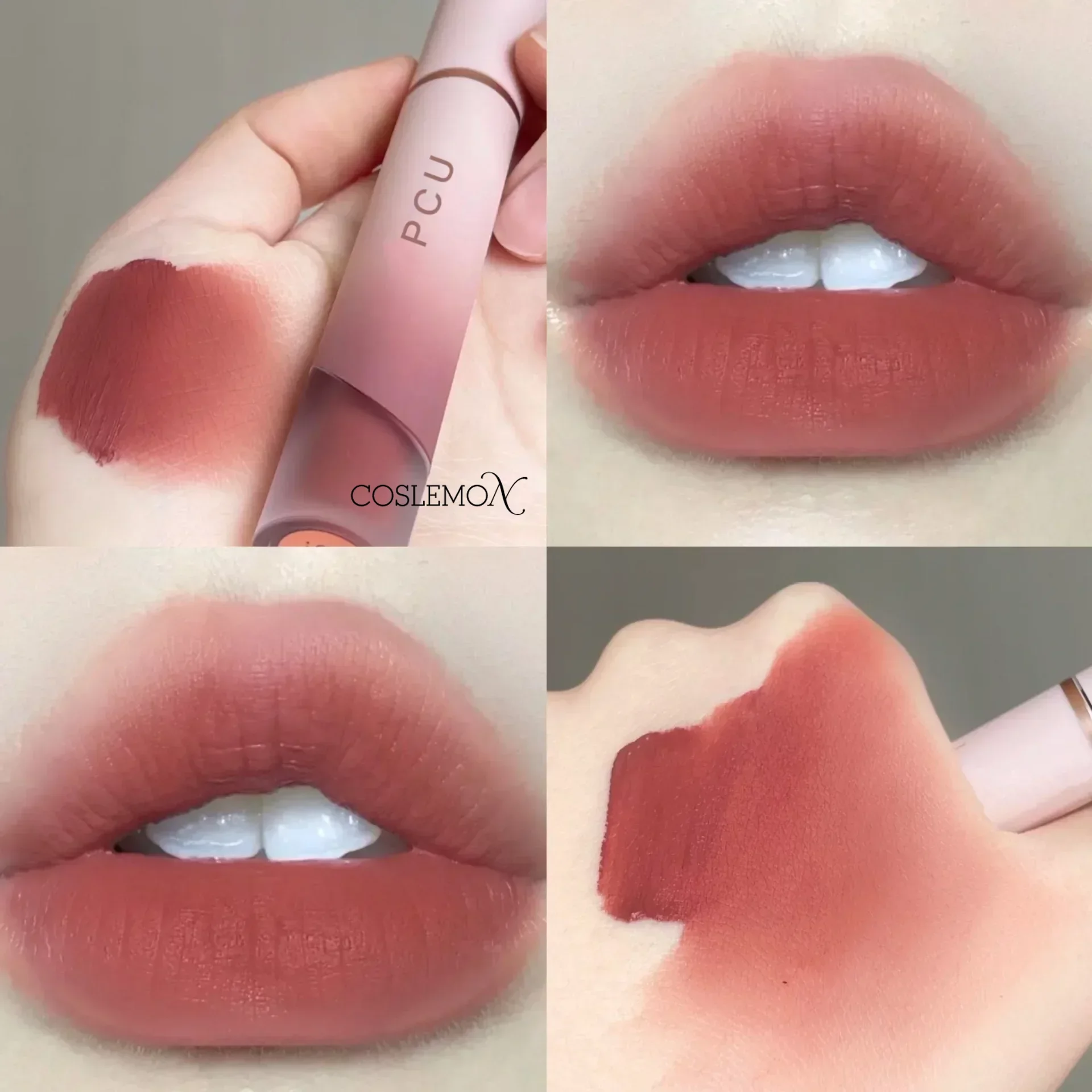 Matte-Velvet-Lip-Gloss-Tubes-Korean-Cosmetics-Nude-Matte-Lip-Mud
