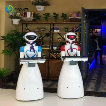Ristorante robot cameriere ad alta efficienza robot umanoide / ristorante robot per servire cibo