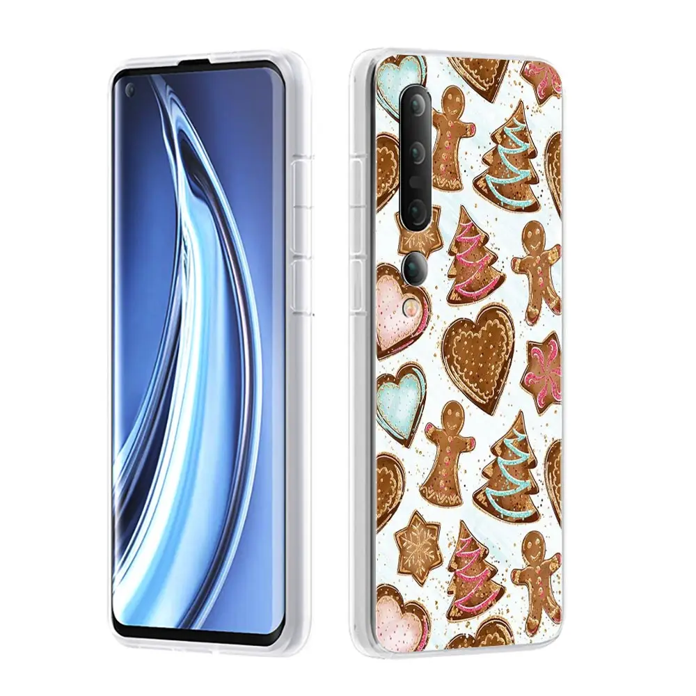 Cartoon Christmas Soft Clear Phone Case Cover