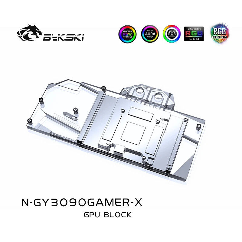 Bykski N-GY3090GAMER-X GPU Water Block For GALAX GeForce RTX 3090/3080 GAMER Graphics Card,GPU Cooler,PC Liquid Cooling