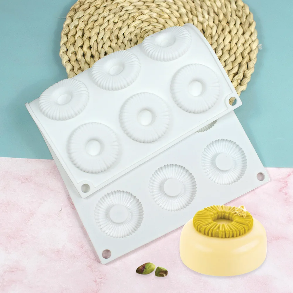 Ovale lange Streifen-Mousse-Kuchenform aus Silikon, Gebäckform für Süßigkeiten, Kuchenformen, Backblech, DIY, hausgemachte französische Süßigkeiten, Backform – Detail 19