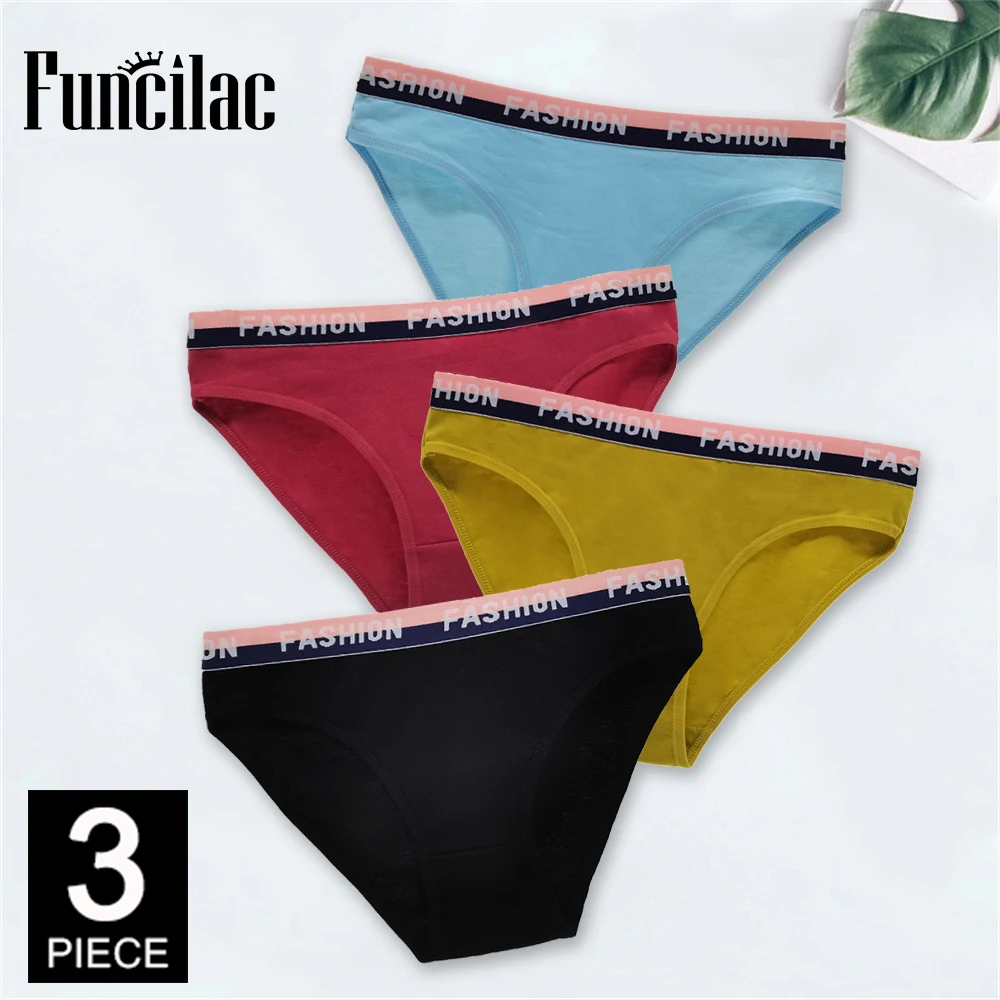 Women's Panties Cotton Panty Sexy Underwear Solid Color Briefs Female  Underpants Intimates Women Lingerie 3 Pcs/lot - AliExpress