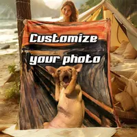 Exclusive Customized Picture Blankets Add Your Photos Creative Patterns Funny Pictures Suitable for Home Outdoor Camping Blanket 1