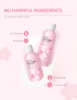 LAIKOU Sakura Shower Gel Long Moisturizing Smooth Long Lasting Fragrance Gentle Foam Body Cleansing Bath Product 200ml 6