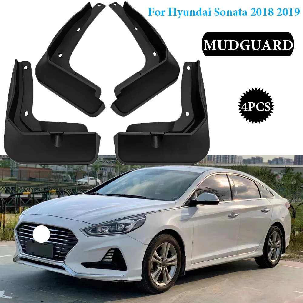 

4PCS For Hyundai Sonata 2018 2019 Car Mudguard Anti-splash Anti-Fouling Front Rear Fender Accessories High quality
