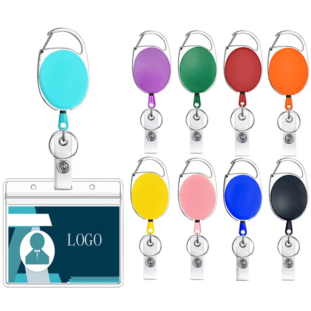 Retractable Id Card Badge Holder Reels Clip - Retractable Pull