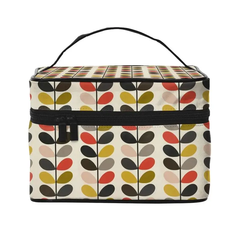 맞춤형 Orla Kiely 멀티 스템 여행 화장품 가방, 꽃 추상 메이크업, 세면 용품 주최자, 뷰티 스토리지 doppp 키트