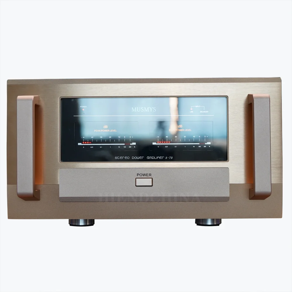 

N-051 Clone Study Accuphase A-70 P-7300 A-75 Power Amp Fully Balanced Amplify SNR 118dB THD 0.002% Class A 100W*2 Up To 200W*2