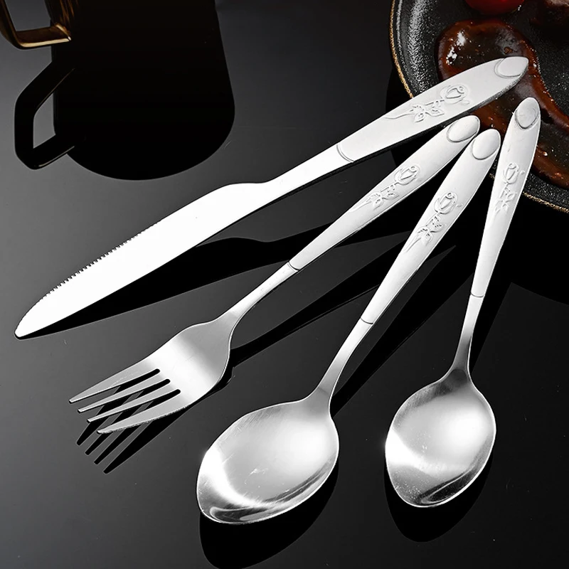 1/5/20 Pcs Silverware Set Stainless Steel Flatware Serving Utensil Set and Steak Knives for 4 Dishwasher Safe Cutlery