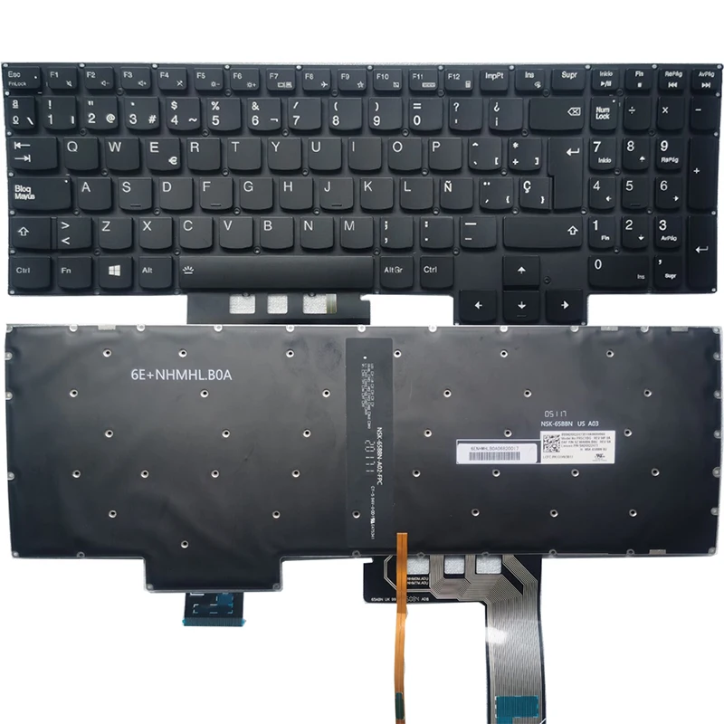 Teclado Portátil para Lenovo Legion Russo Eua Reino Unido Francês Espanhol Latim Pro16ith6h 16ith6 16ach6h 16iah7h 17ach6