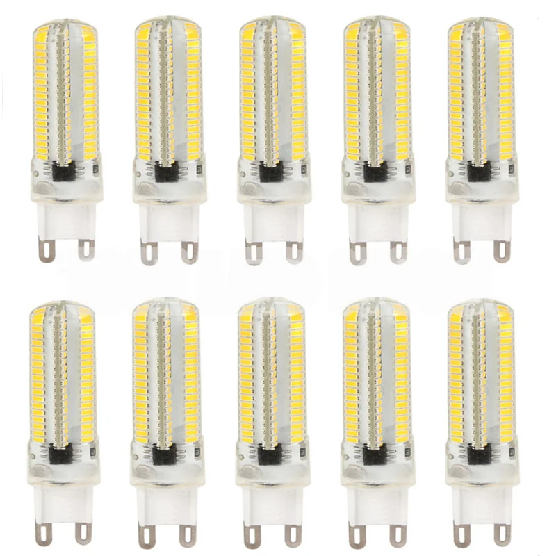 

10PCS Brightest G9 LED Lamp AC220V 7W 9W 15W 21W SMD3014 LED Bulb Warm/Cool White Spotlight replace Halogen light