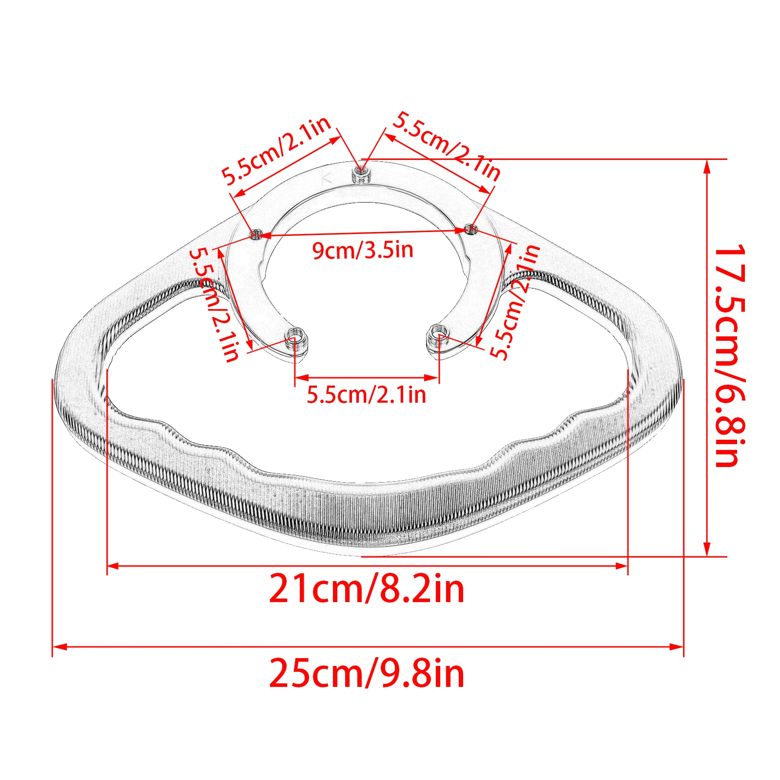 Maniglia Serbatoio Per Motociclo YAMAHA - In Lega Di Alluminio, Compatibile Con R1, R3, R6, MT Series - Foto 6