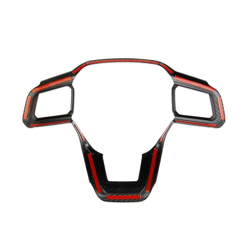 thumbnail image 2 of Hoolcar Carbon Fiber Steering Wheel Trim Cover For Ford Mustang 2024-2025 – Interior Center Console Dash Accent 2 of 13