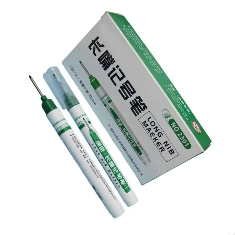 Y5LB 20mm 긴 팁 목수 마커 목공 마크 도구 긴 팁 깊은 구멍 마커